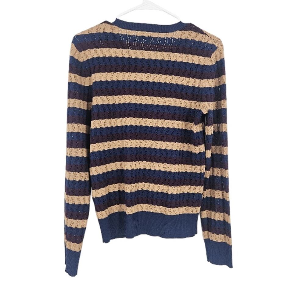 Jason Wu x RTR Fitted Striped Sweater Multicolor Crewneck Long Sleeve Size S - Picture 7 of 7